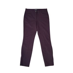 Cambio Raja Pants Casual Moto Style Dark Burgundy Colour
